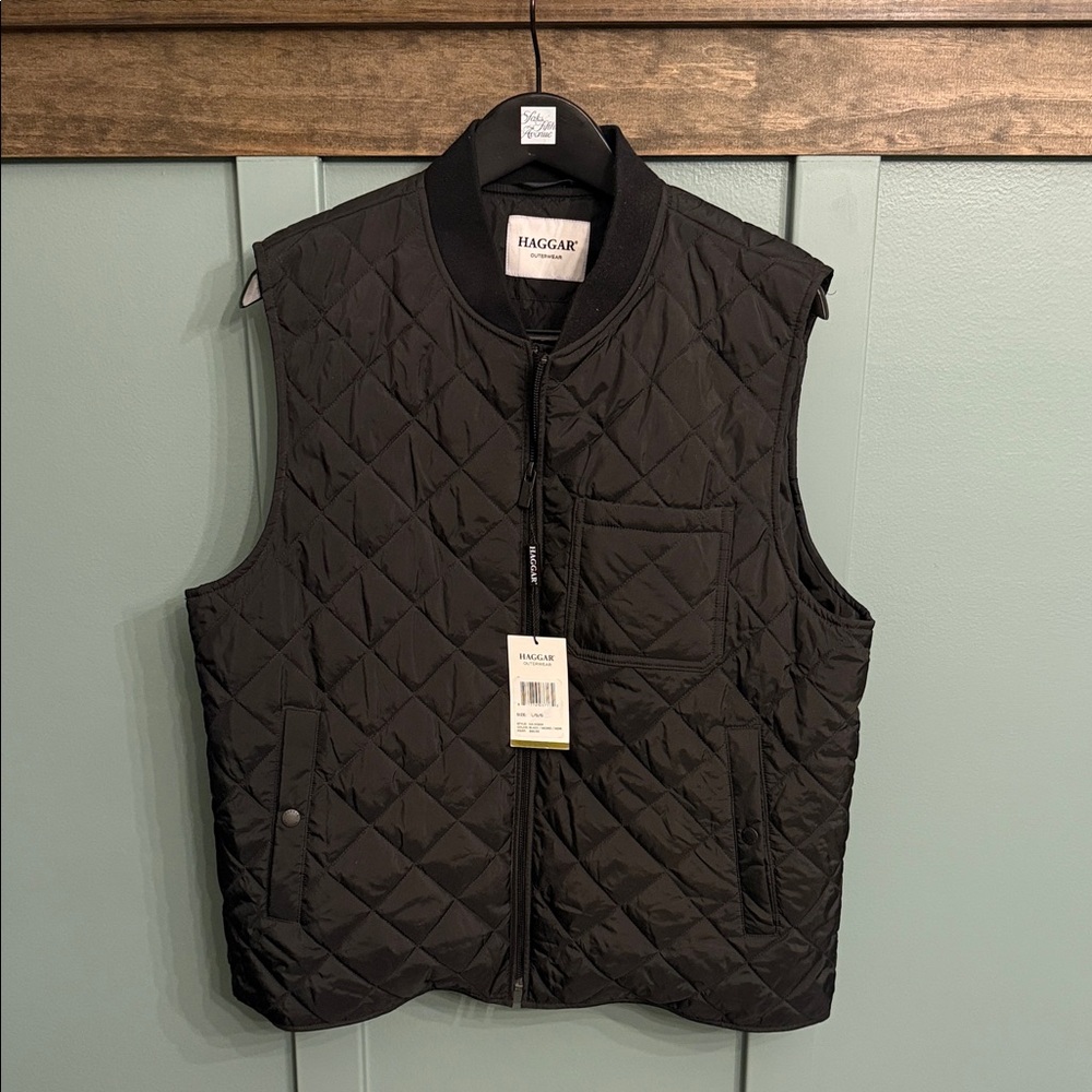 Haggar Dark Quilted Vest